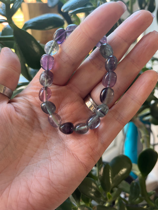 Elasticated Crystal Tumble Stone Bracelets - various crystals