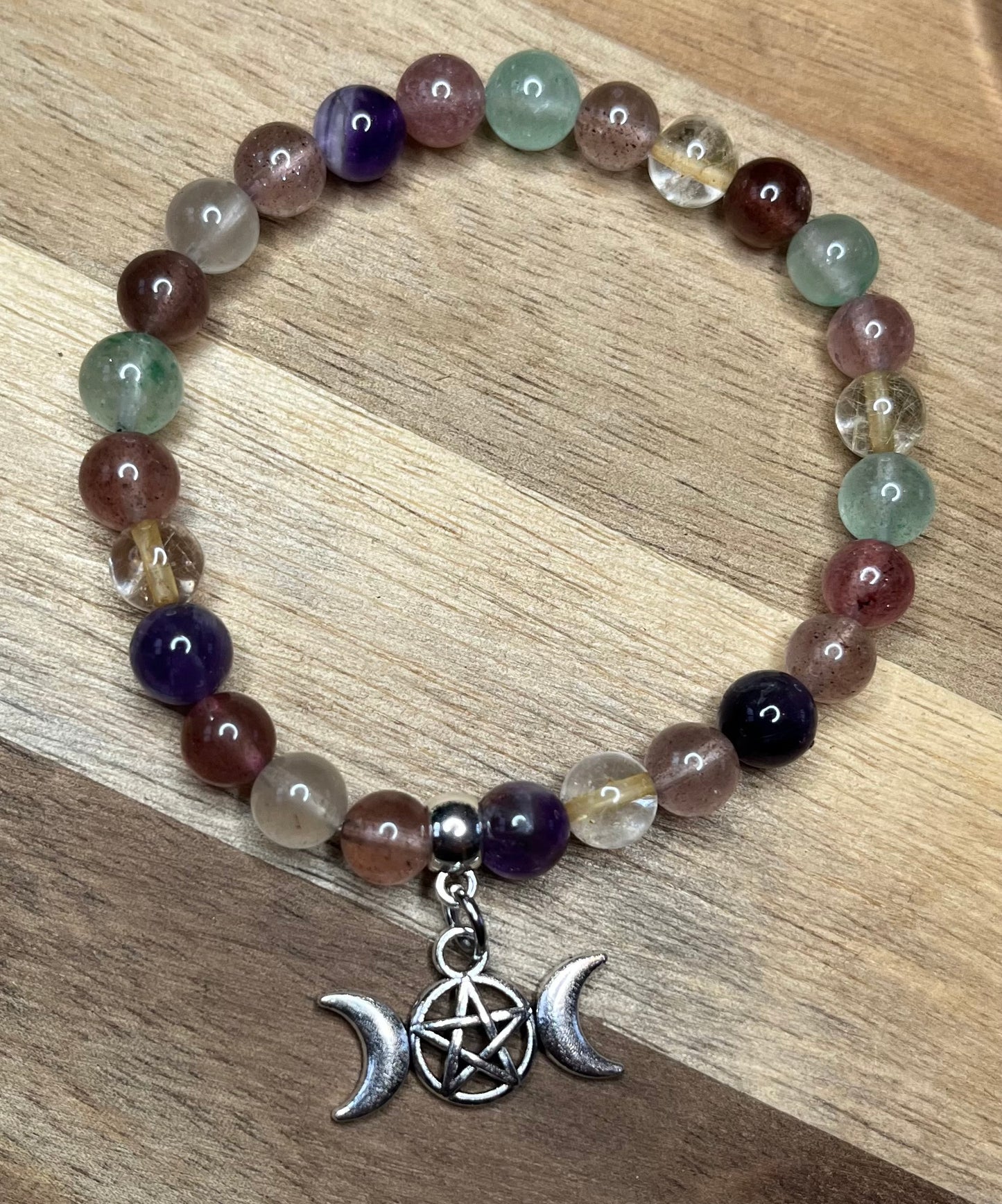 Crystal Charm Bracelets - Various Materials