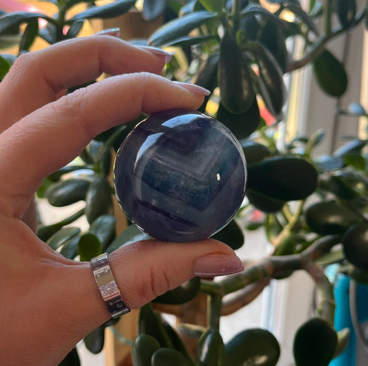 Rainbow Fluorite Sphere