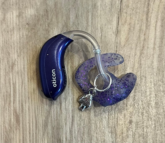 Whimsical Mushroom Hearing Aid Charms (Pair)