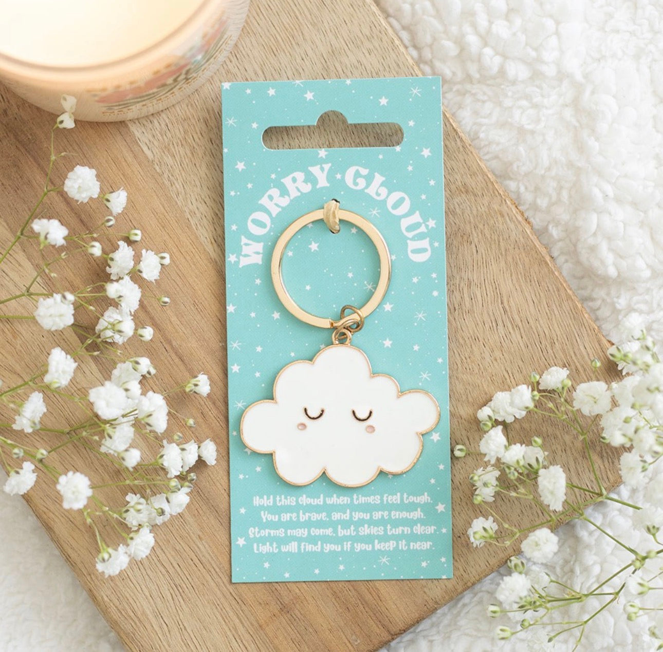 Worry Cloud Keyring