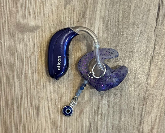 Sodalite Magic Eye Hearing Aid Charms