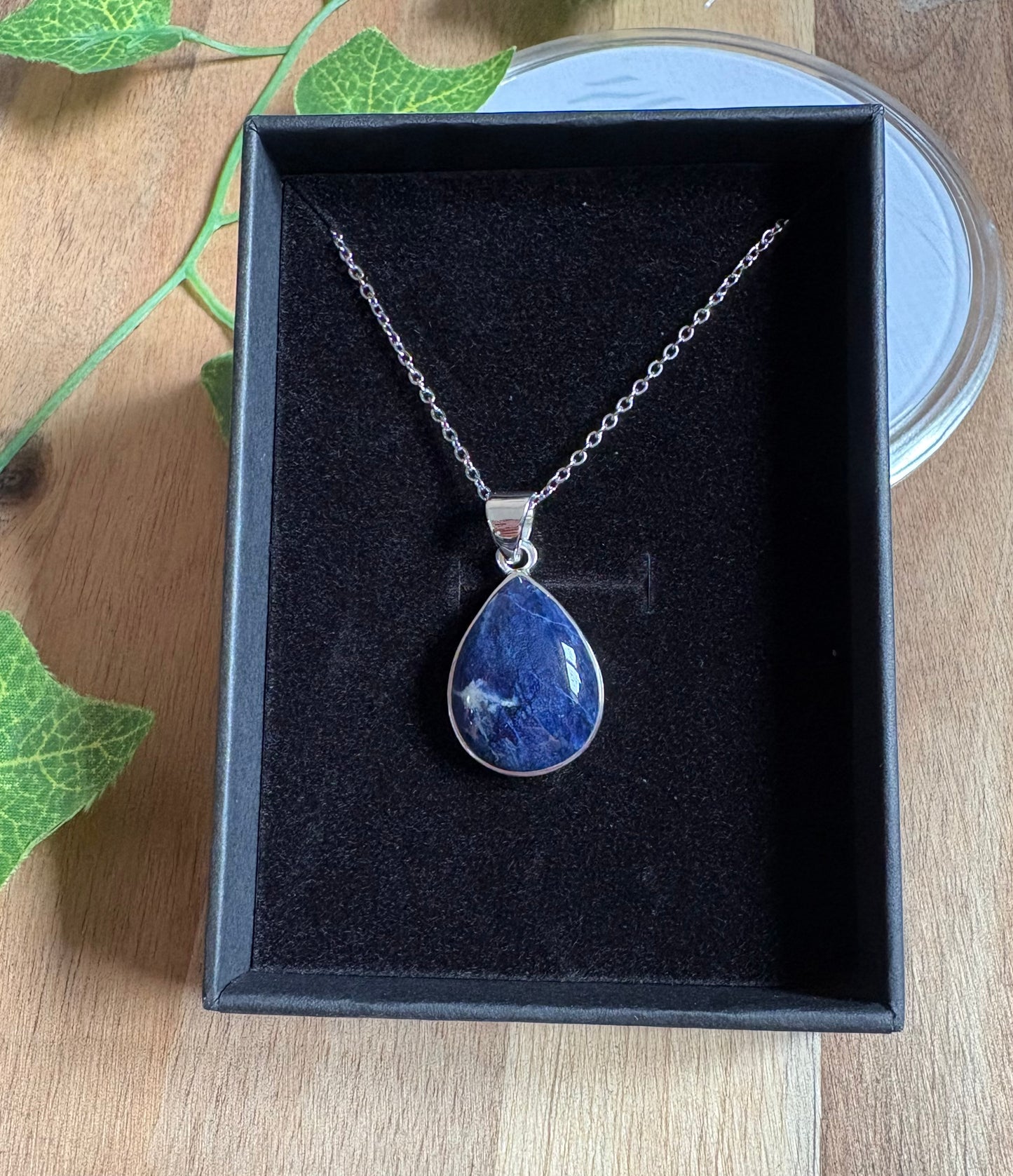 925 Sterling Silver Crystal Pendant Necklace – Choose Your Stone | Free 16” Chain | Optional Sterling Silver Upgrade