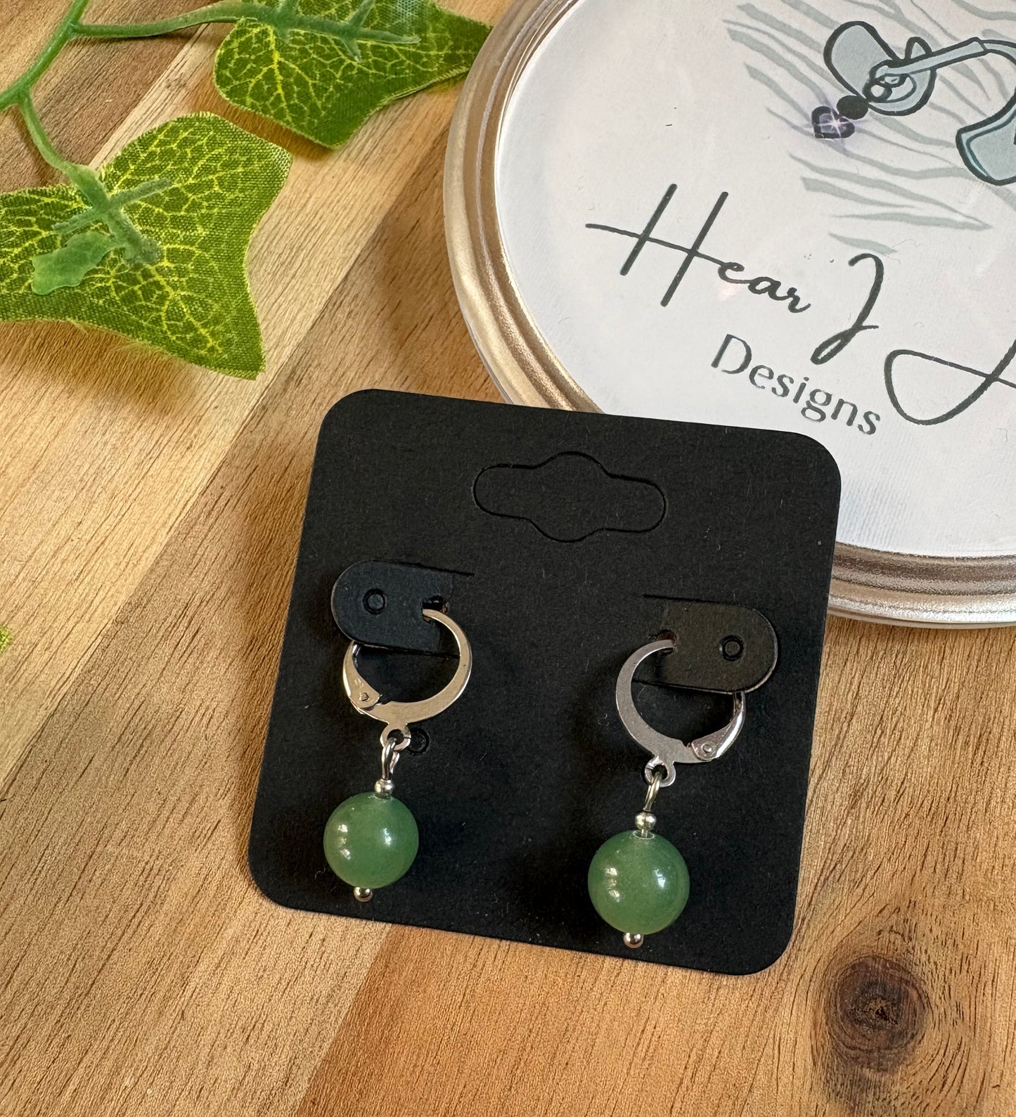✨ Easy-Fasten Crystal Bead Lever Back Huggie Earrings
