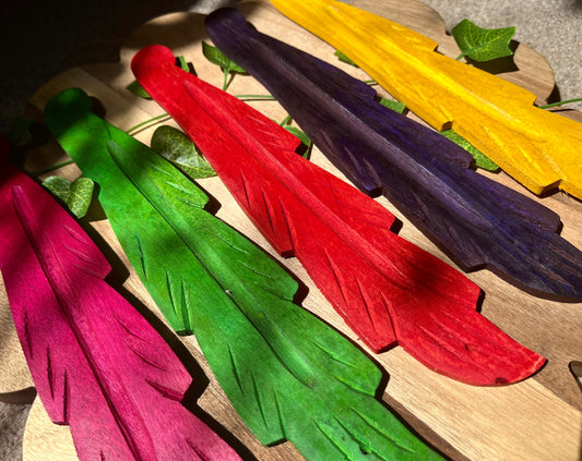 Leaf Incense Holder - Mango Wood