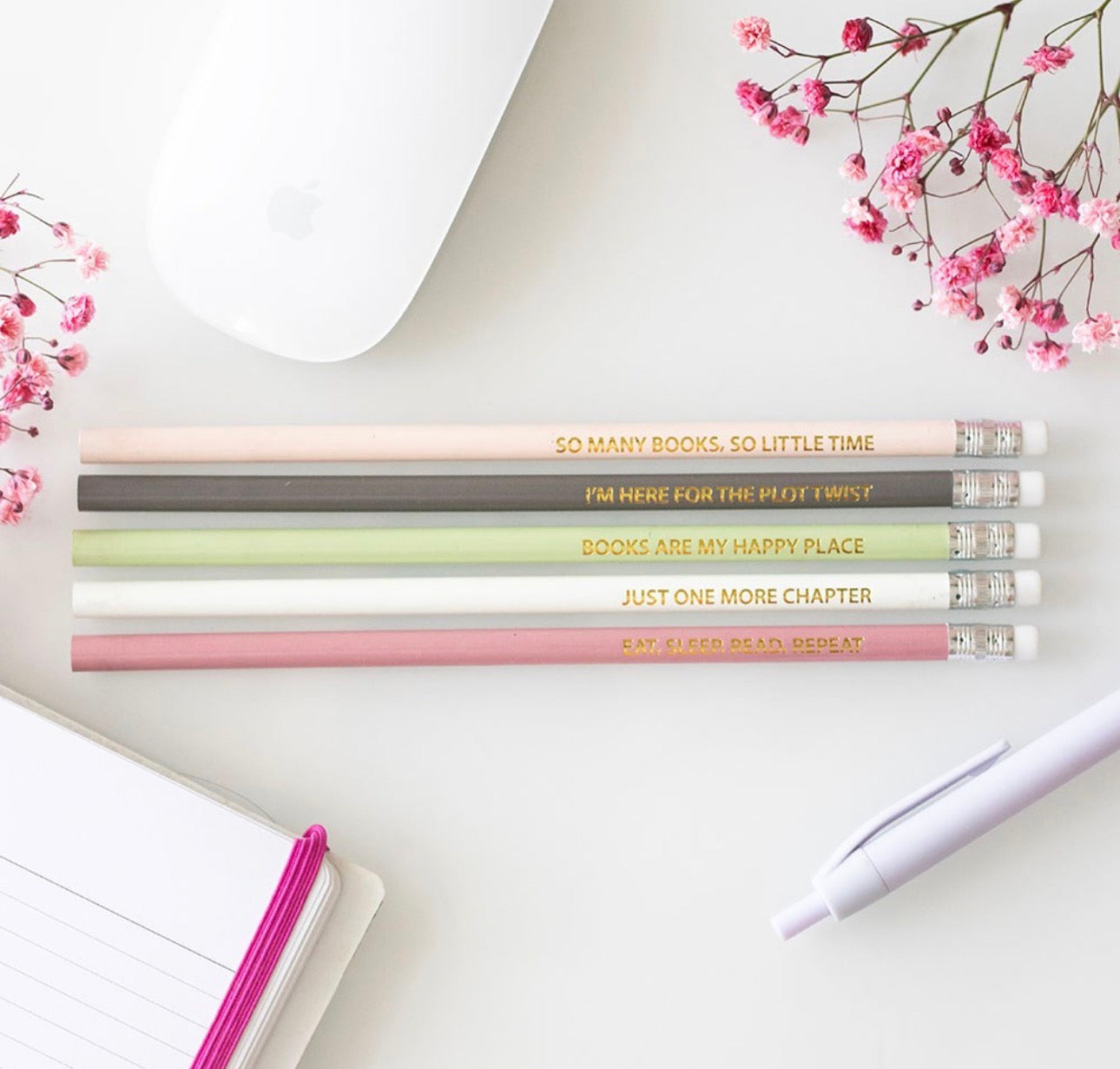 Bookworm Pencils - 5 Pack