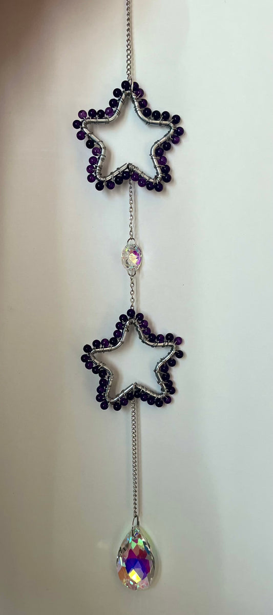 Amethyst Star Suncatcher