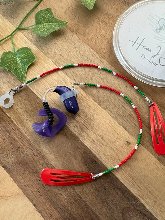 Strawberry Fields Hearing Aid Retainer 🍓 - sold individually
