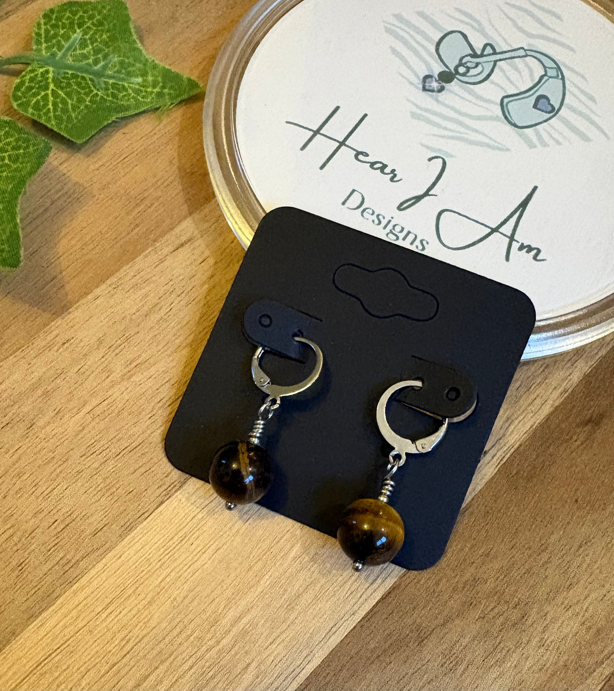10mm Crystal Bead Stainless Steel Huggie Earrings with Lever Backs