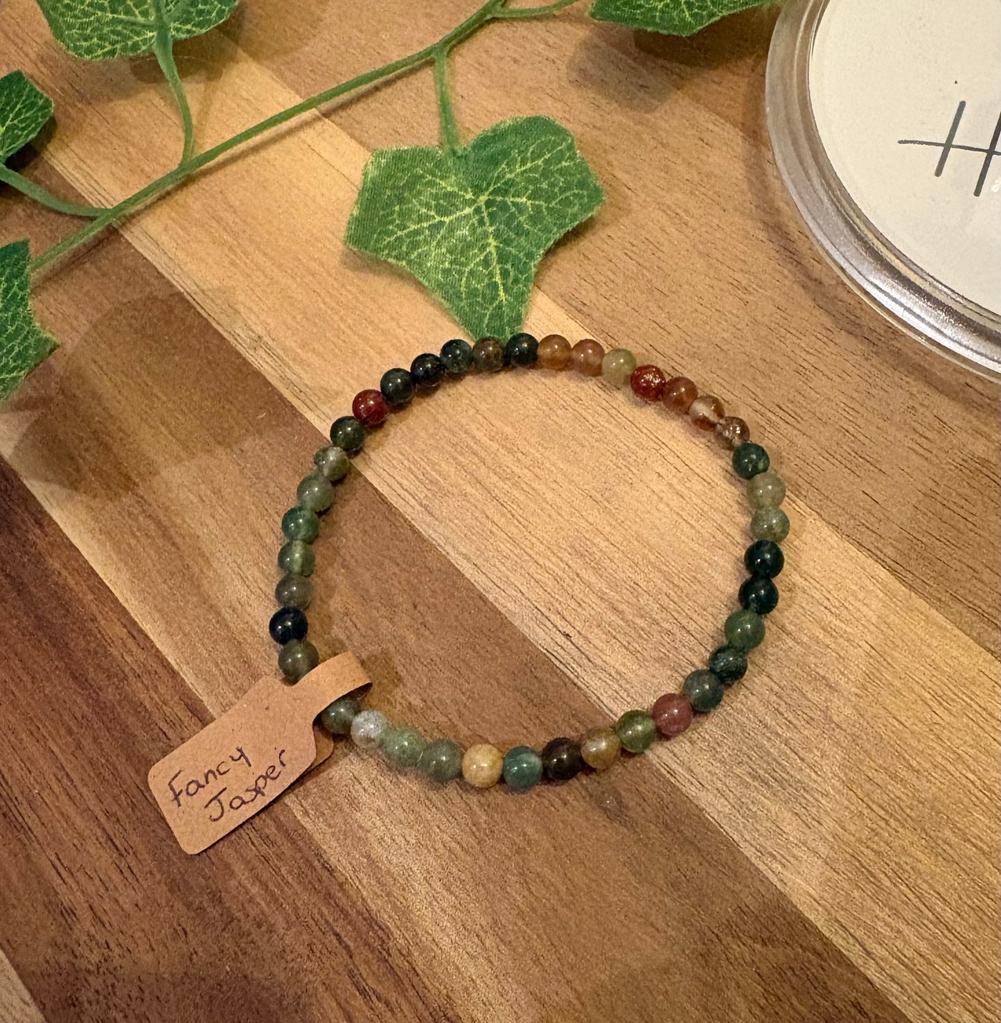 4mm Crystal Beaded Bracelet – Handmade Elastic Stretch Bracelet – Multiple Gemstone Options
