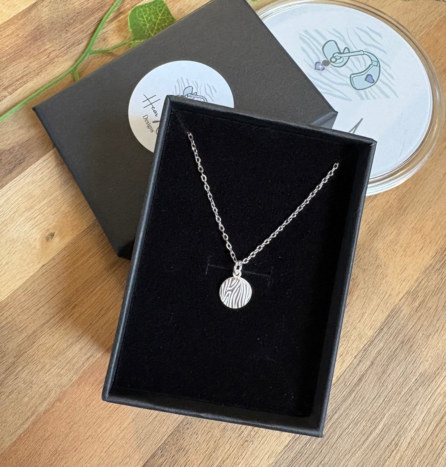 925 Sterling Silver Zebra Print Pendant – EDS Awareness Jewellery