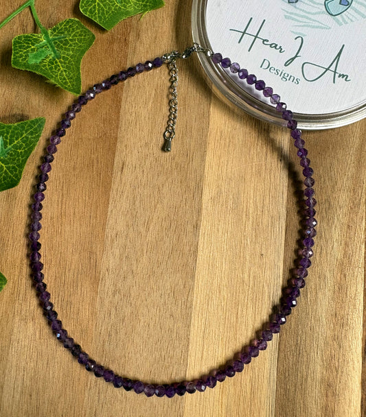 Amethyst Crystal Necklace