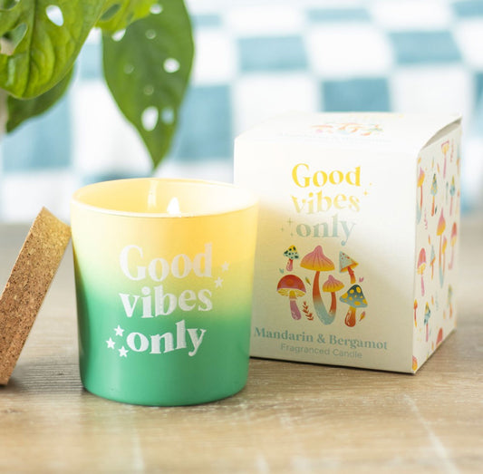 Good Vibes Only Mandarin and Bergamot Candle