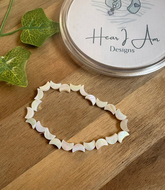 Mother of Pearl Moon Bracelet