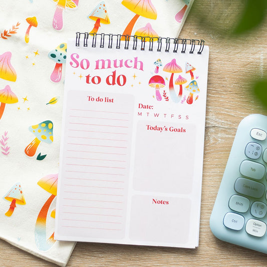 Groovy Mushroom To Do List Pad