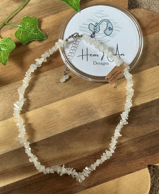 Crystal Chip Necklace - various materials