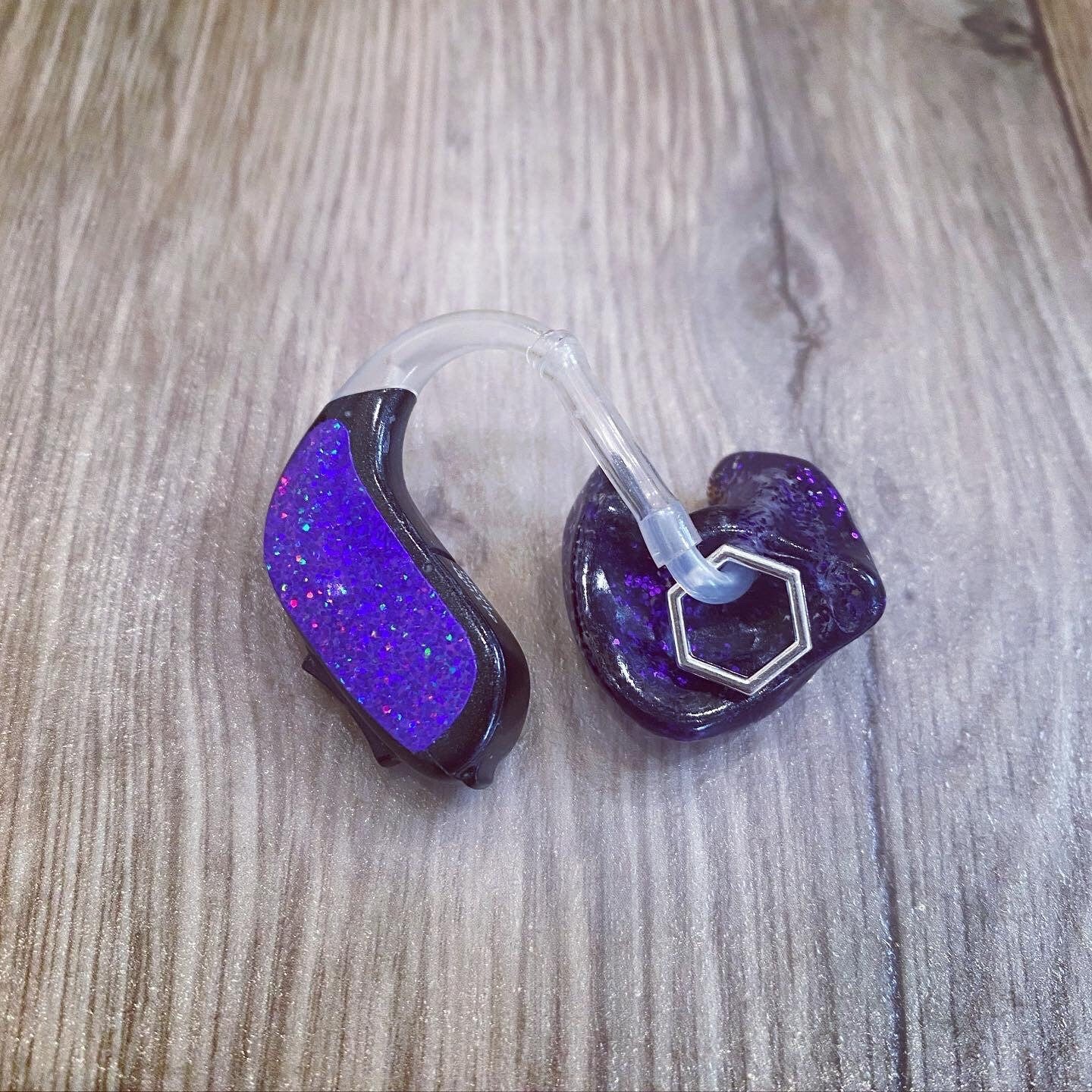 Silver Hexagon Charms (Pair)