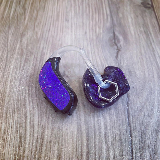 Silver Hexagon Charms (Pair)