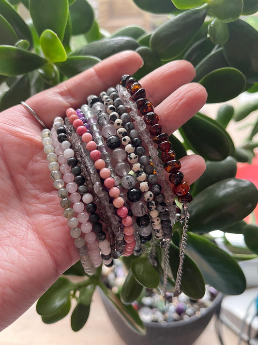 Adjustable Crystal Beaded Bracelets