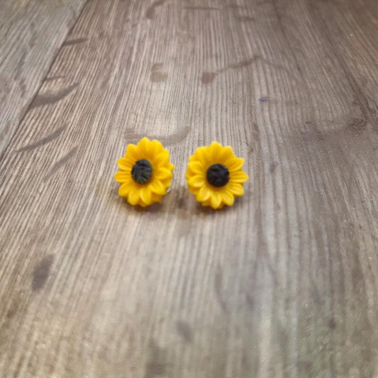 Sunflower Hearing Aid Tube Charms (Pair)