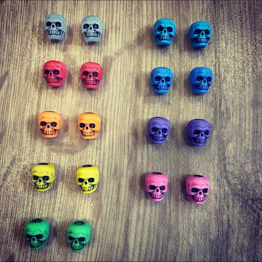 Skull Beads for Hearing Aids (pair)