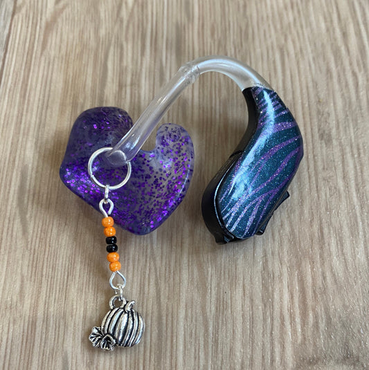Pumpkin Hearing Aid Charms